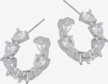 Boucles d'oreilles Fashionbox en blanc : devant