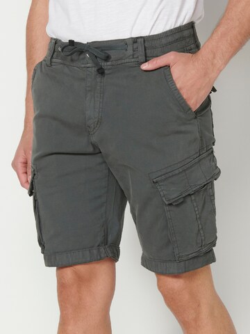 KOROSHI Regular Hose in Grau: Vorderseite