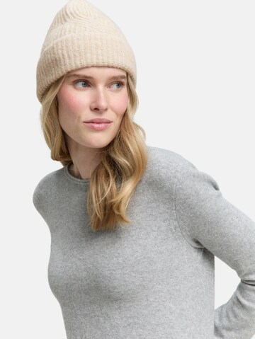 TOM TAILOR Muts in Beige: voorkant