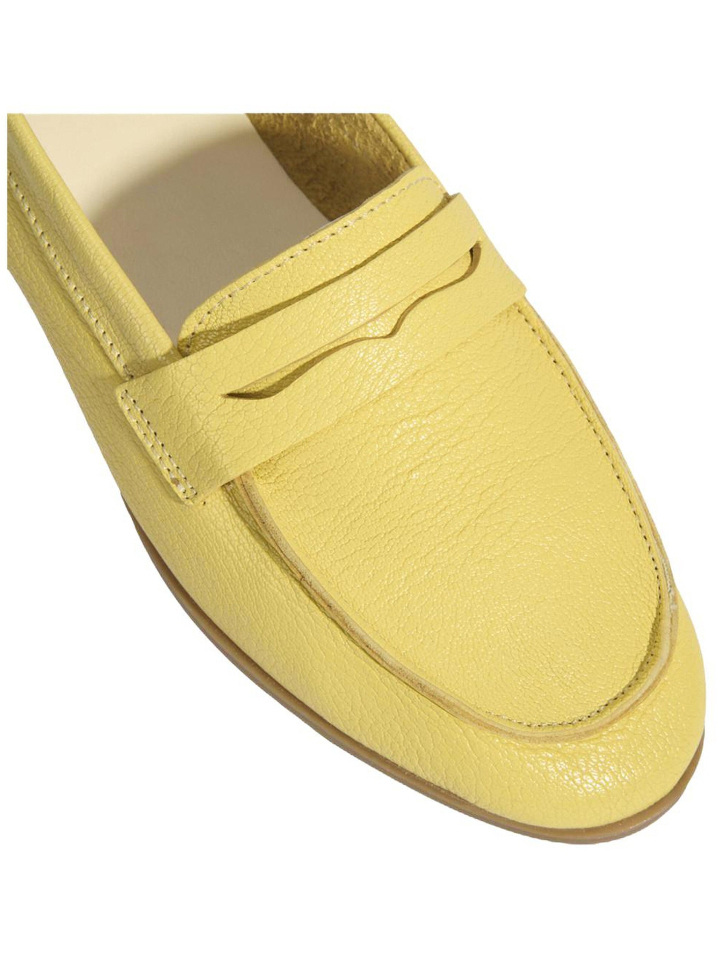 Desa Moccasins 'Slip-Ons' in Yellow
