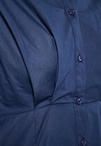 DreiMaster Klassik - Vestido camisero en azul