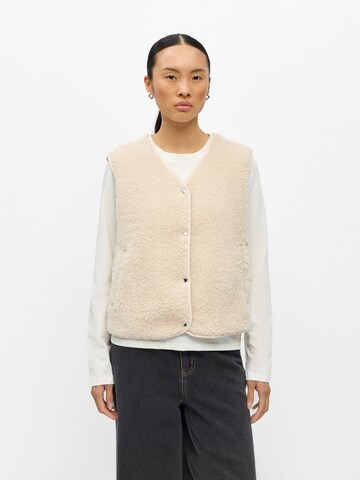 Gilet 'OBJELLA' OBJECT en beige : devant