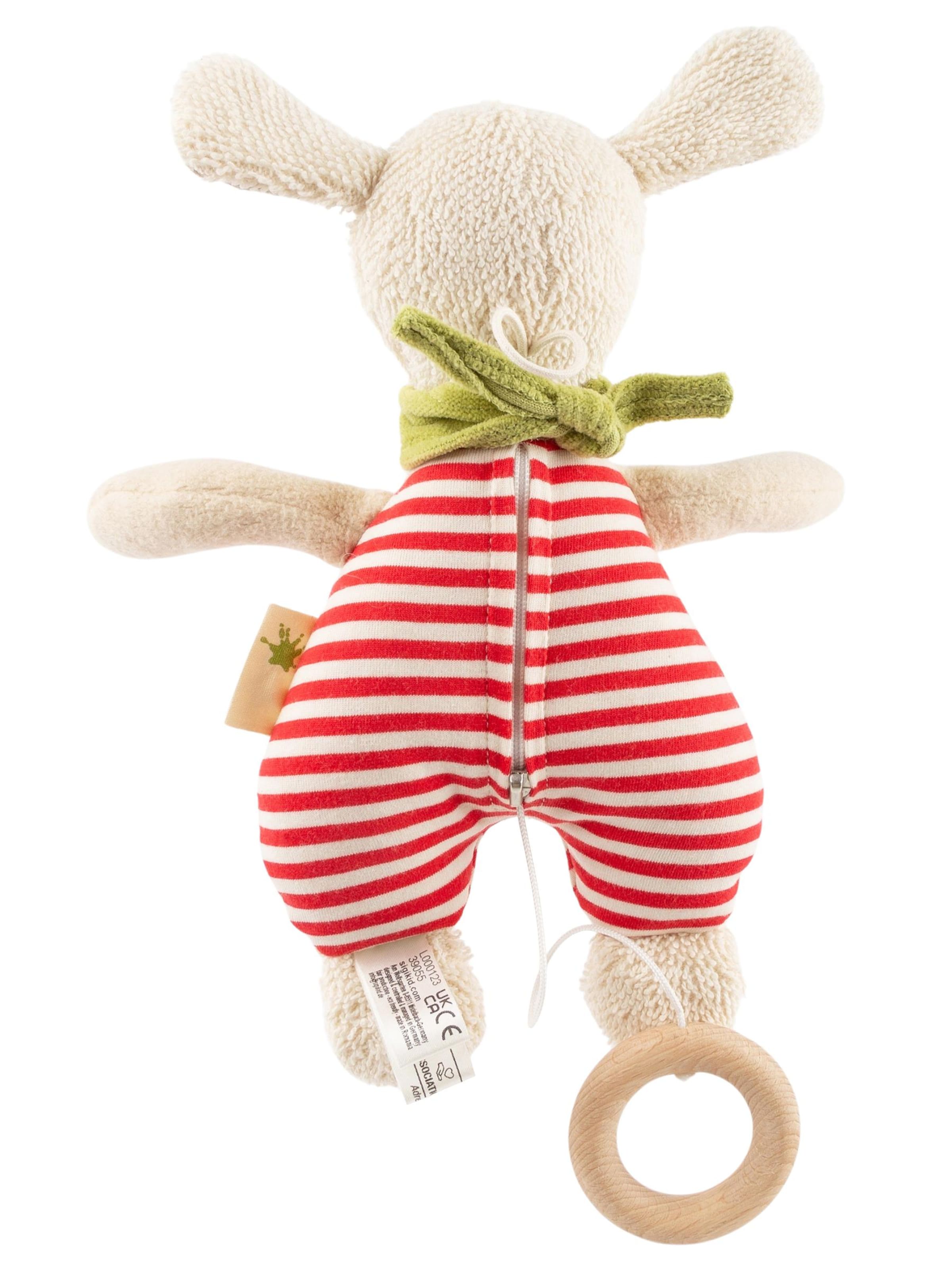 SIGIKID Kuscheltiere 'Spieluhr Natural Stripes Green'‌‌‌ in Rot