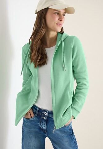 CECIL Zip-Up Hoodie in Green