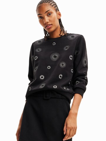 Sweat-shirt 'BLINGA' Desigual en noir : devant