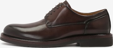 Kazar - Zapatos con cordón en marrón: frente