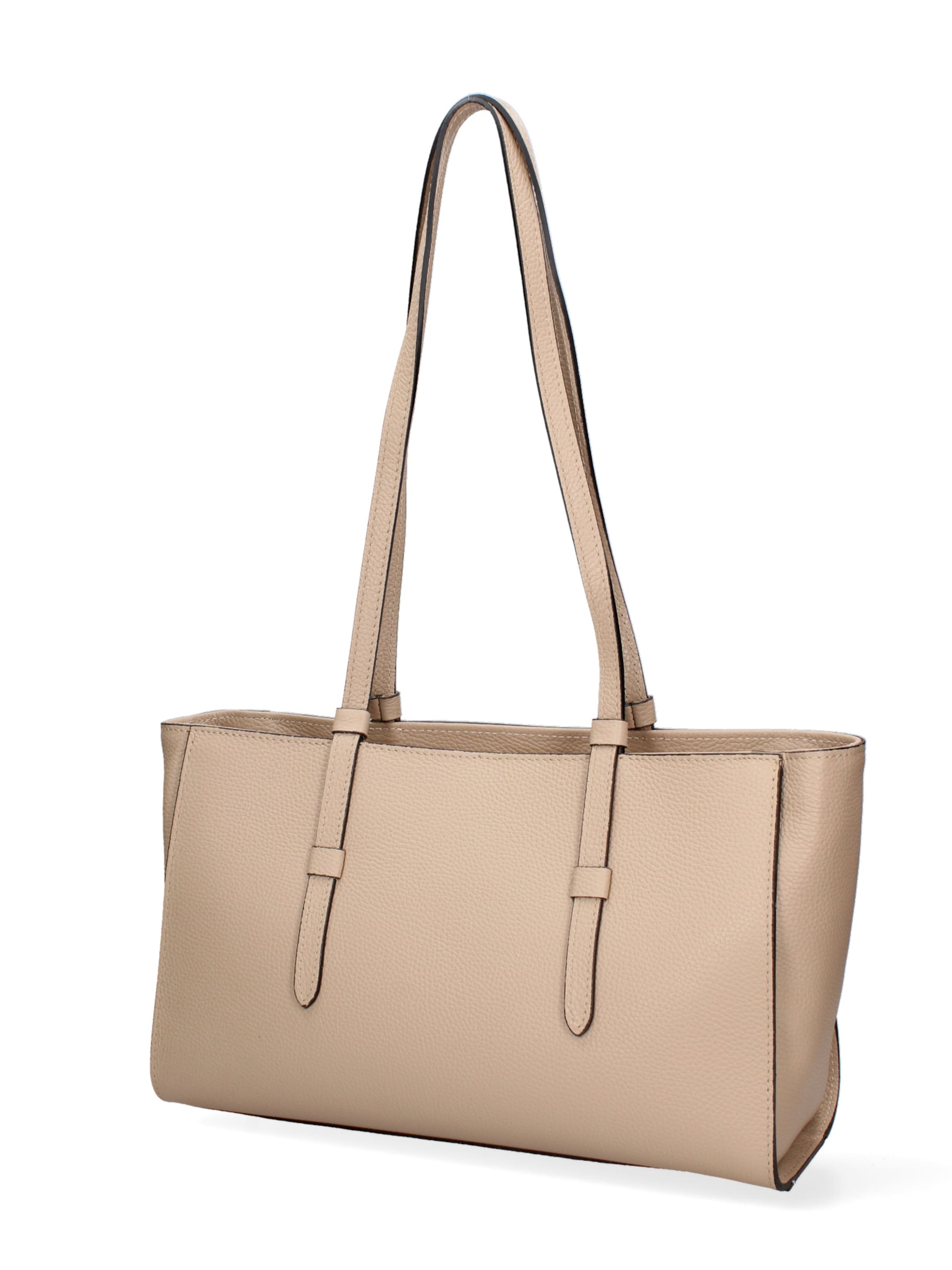 Sac bandoulière Gave Lux en beige : devant