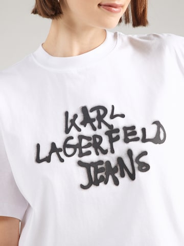 Tricou de la KARL LAGERFELD JEANS pe alb