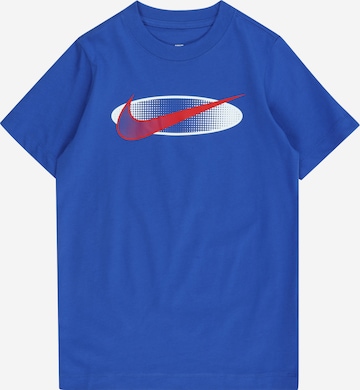 Nike Sportswear Majica | modra barva: sprednja stran