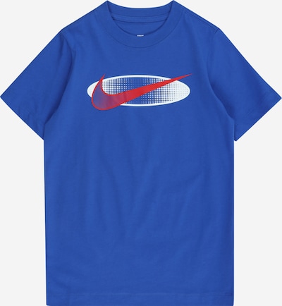 Nike Sportswear T-Shirt en bleu roi / rouge / blanc, Vue avec produit