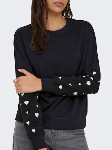 JDY Sweatshirt 'JDYParis' in Zwart