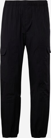 melns Calvin Klein Jeans Kargo bikses: no priekšpuses