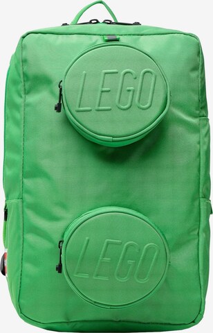 LEGO Rucksack 'Brick' in Grün: Vorderseite