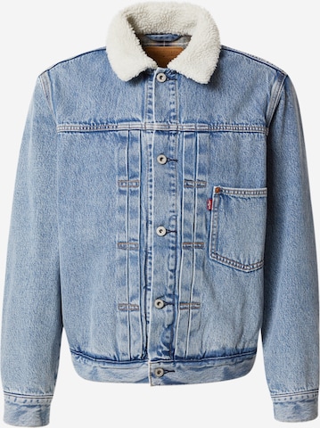 LEVI'S ® - Chaqueta de entretiempo 'Lined Type I Trucker' en azul: frente