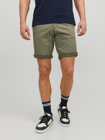 JACK & JONES Regular Chino 'Bowie' in Groen: voorkant