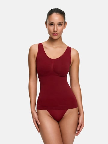 cfab Shapingtop 'Figurformendes Shapewear Tanktop' in Rood: voorkant