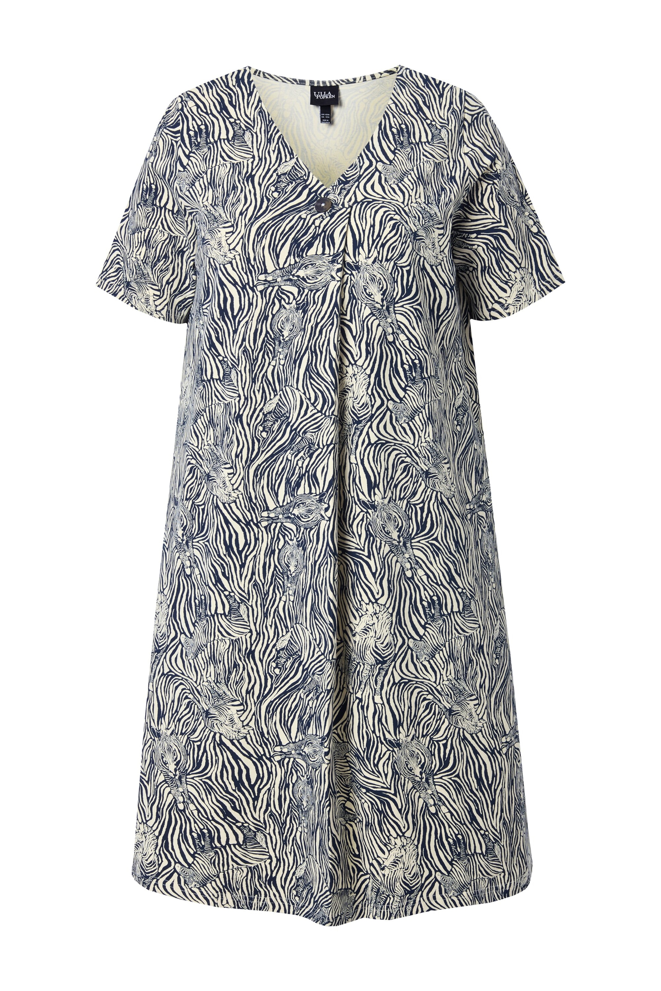 Ulla Popken Jurk in Blauw: voorkant