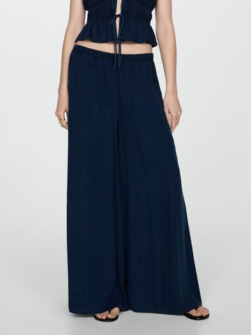 MANGO Wide leg Jeans 'MILOS' in Blauw: voorkant