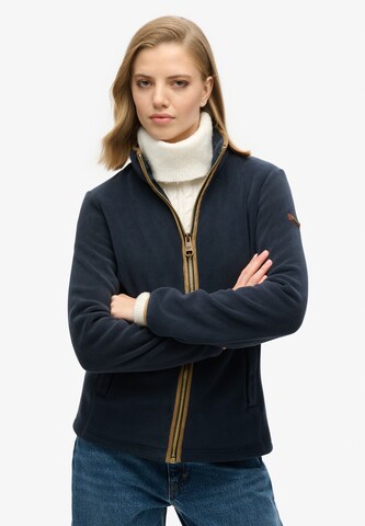 Superdry Fleece jas 'Estate' in Blauw