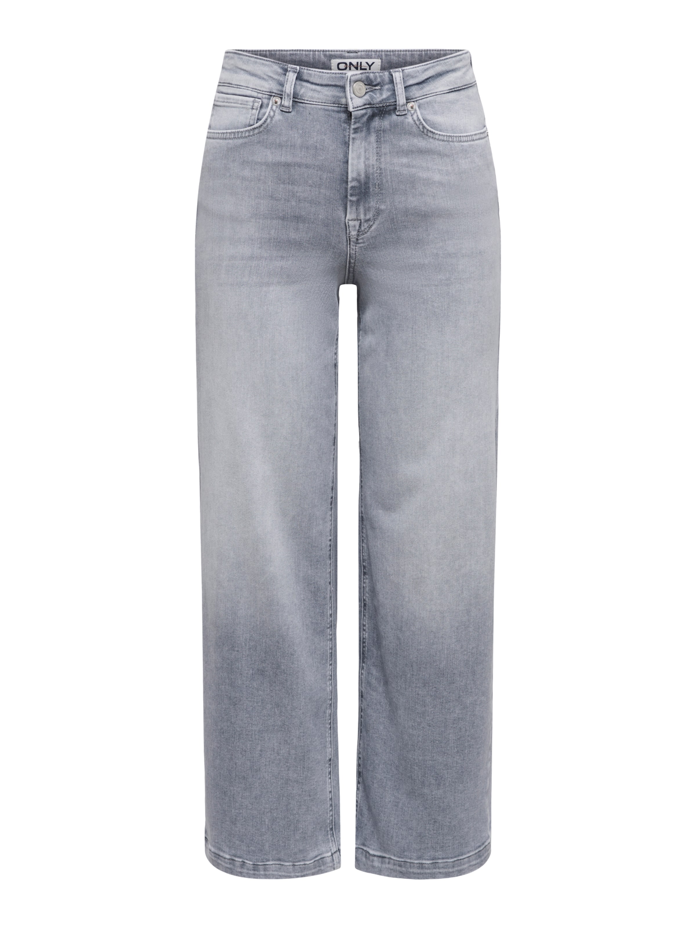 ONLY Wide leg Jeans 'ONLMADISON BLUSH' in Grijs: voorkant