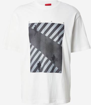 Maglietta 'Dodger' di HUGO in bianco: frontale