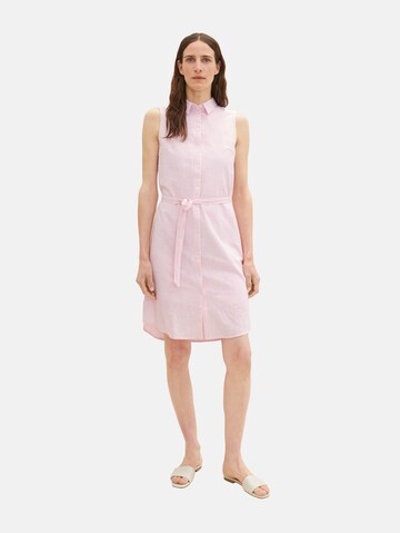 TOM TAILOR Shirt dress in Pink