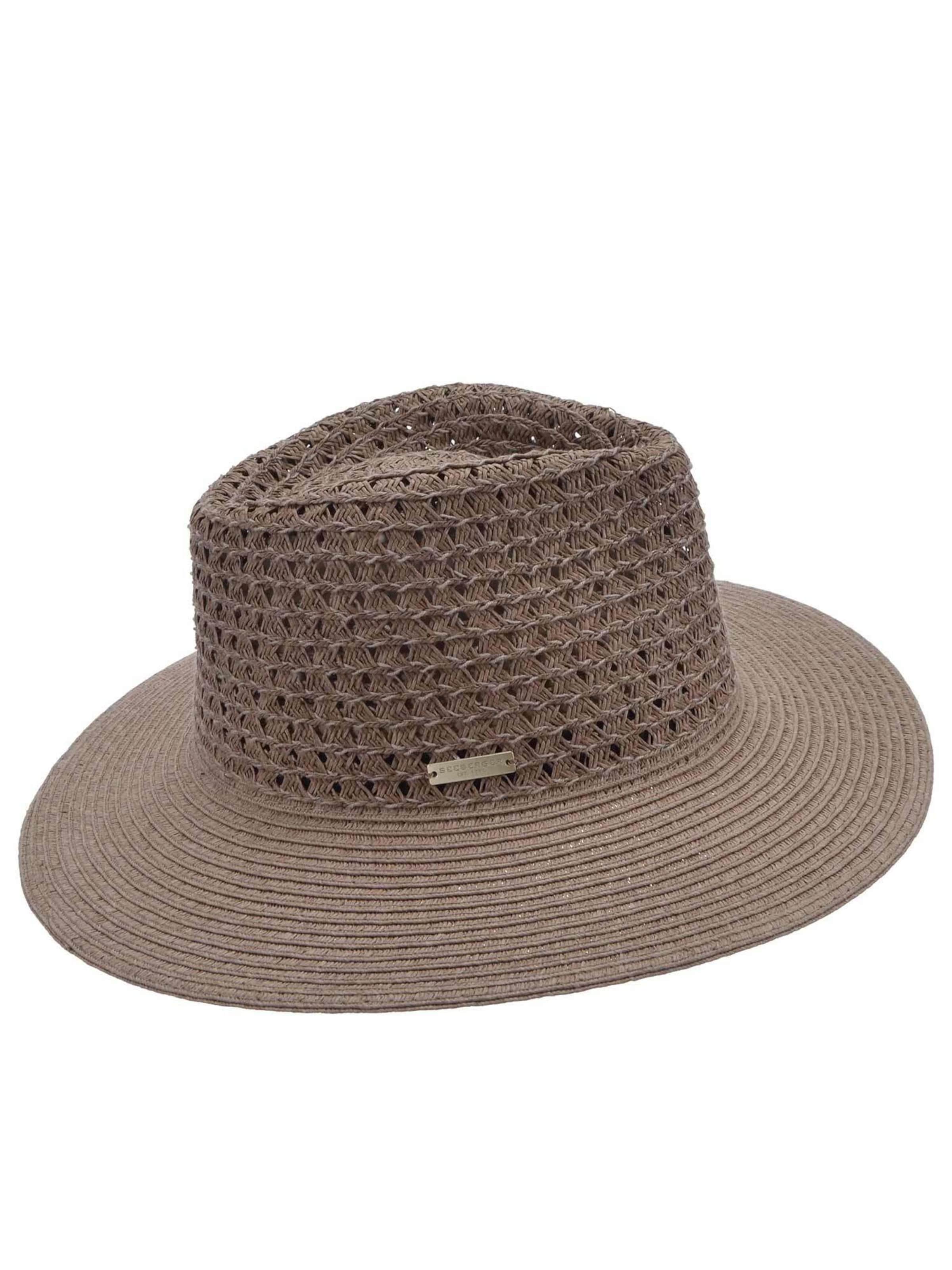 Seeberger Hat 'Hut' in Brown: front