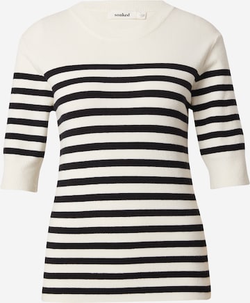 Pulover 'Spina' de la SOAKED IN LUXURY pe alb: față