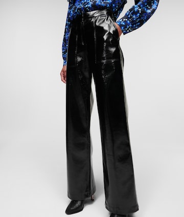 Karl Lagerfeld Loose fit Trousers in Black: front