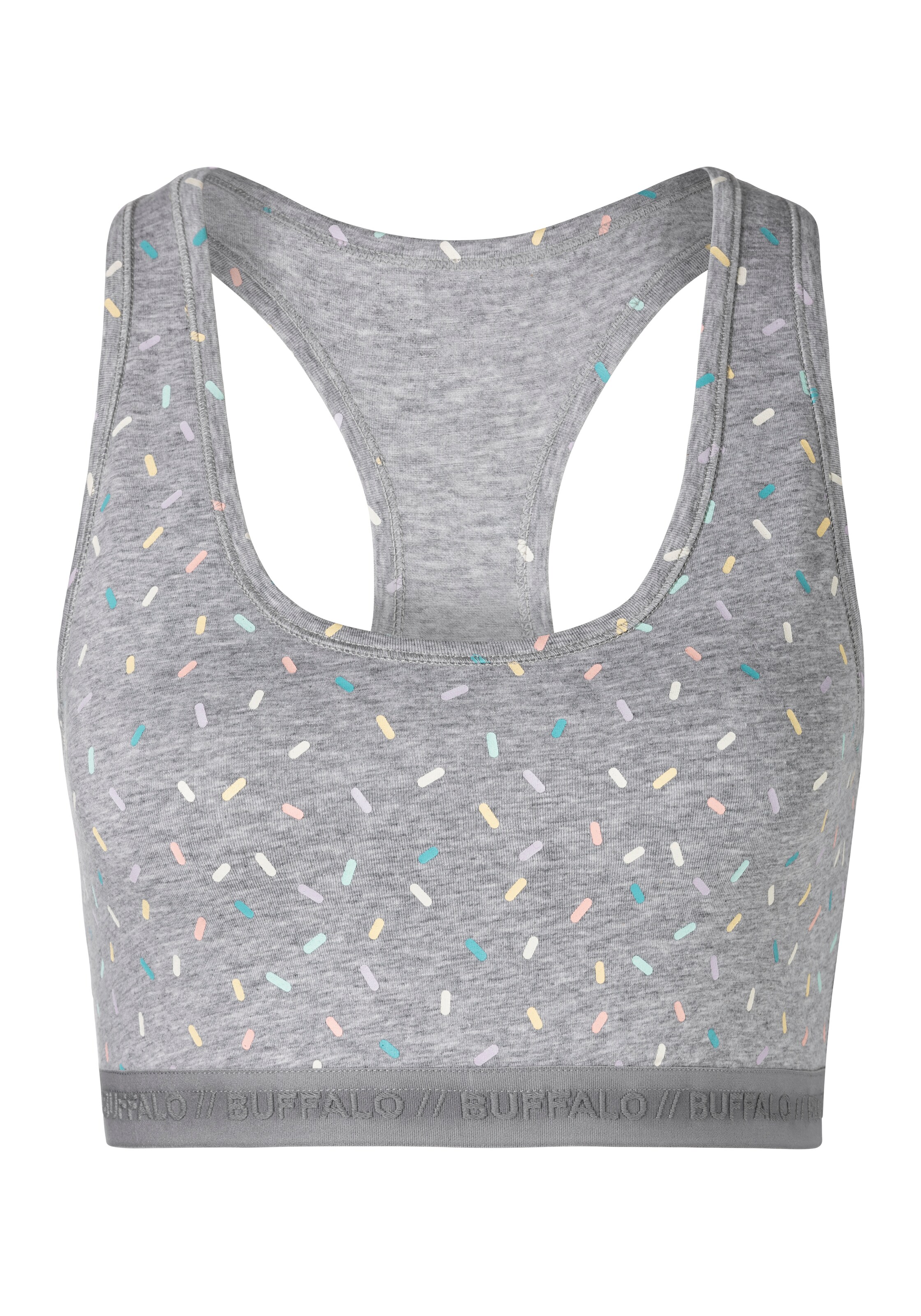 BUFFALO - Bustier Sujetador 'LM Bustier' en gris