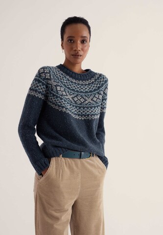 Seasalt Cornwall Sweater 'Port Kinnis' in Blue: front
