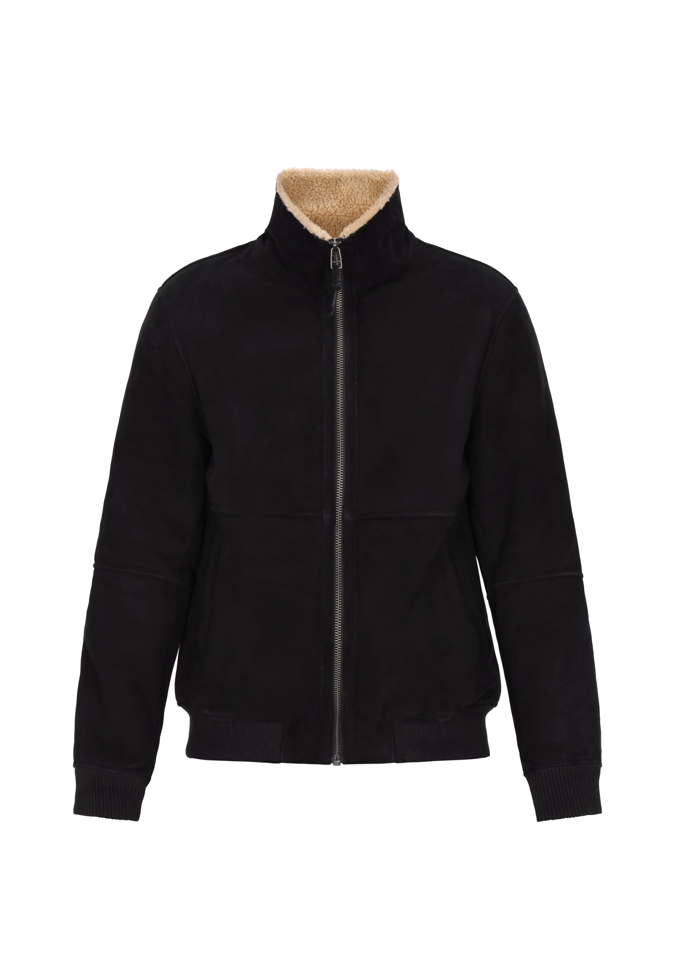 Geacă de primăvară-toamnă de la DreiMaster Vintage pe negru: față