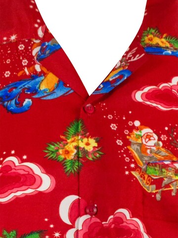 Coupe regular Chemise 'Christmas Island' King Kameha en rouge