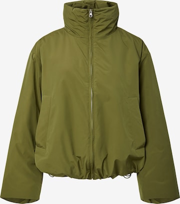 PIECES Between-Season Jacket in Green: front