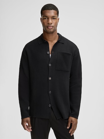 STRELLSON Knit cardigan ' Aiden ' in Black: front