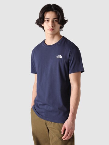 THE NORTH FACE Regular fit Majica 'Simple Dome' | modra barva: sprednja stran