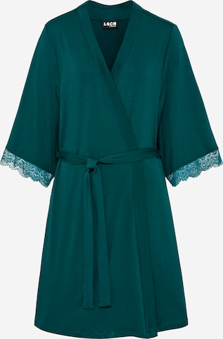 Robe de chambre LSCN by LASCANA en vert : devant