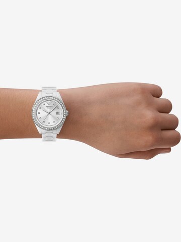 Emporio Armani Analog Watch in White: front