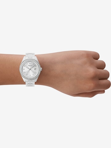 Emporio Armani Analog Watch in White: front