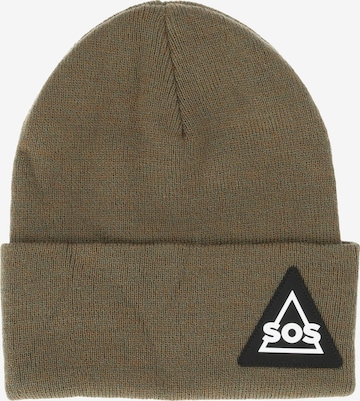 SOS Beanie 'Caucasus' in Brown: front