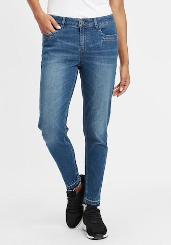 Oxmo Slimfit Jeans in Blauw: voorkant