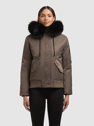 Giacca invernale 'Tyla' di khujo in marrone: frontale