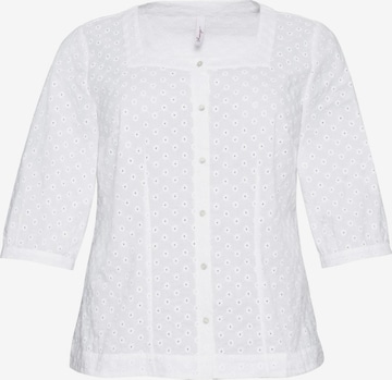 SHEEGO Blouse in White: front