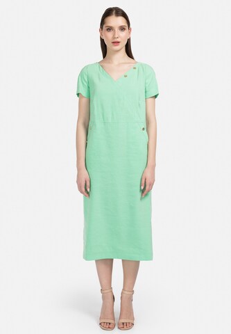 HELMIDGE Dress in Green: front