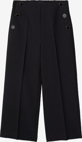 MANGO Regular Pantalon 'Dorado' in Zwart: voorkant