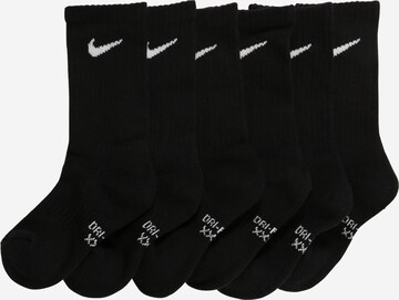 Nike Sportswear Athletic Socks in Black: front