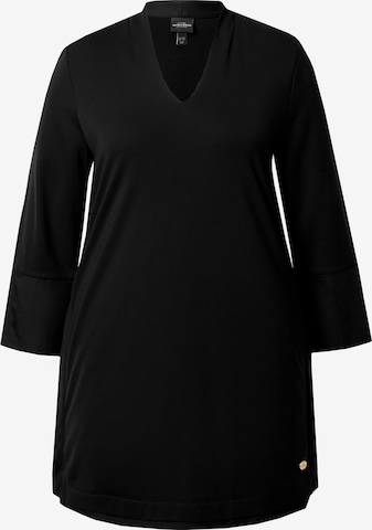 Ulla Popken Shirt in Zwart: voorkant