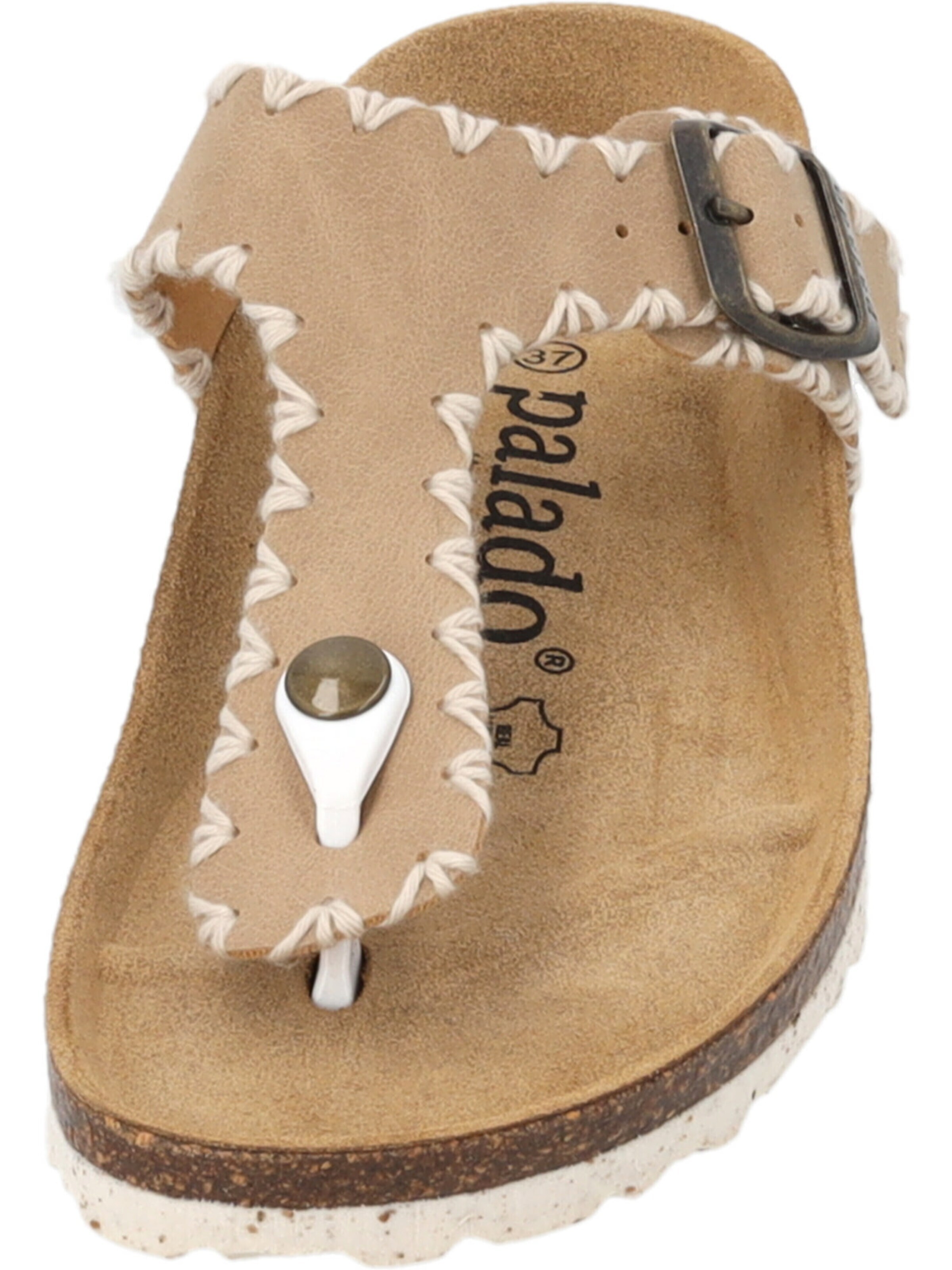 Palado T-bar sandals 'Palado Kos Stitch' in Beige