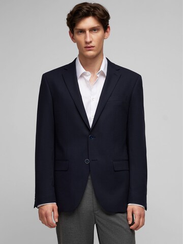 Coupe regular Veste de costume HECHTER PARIS en bleu : devant