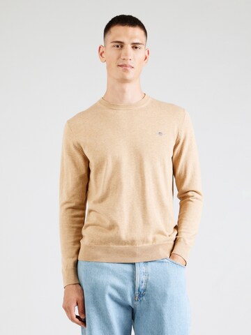 Pullover 'Classic' di GANT in beige: frontale